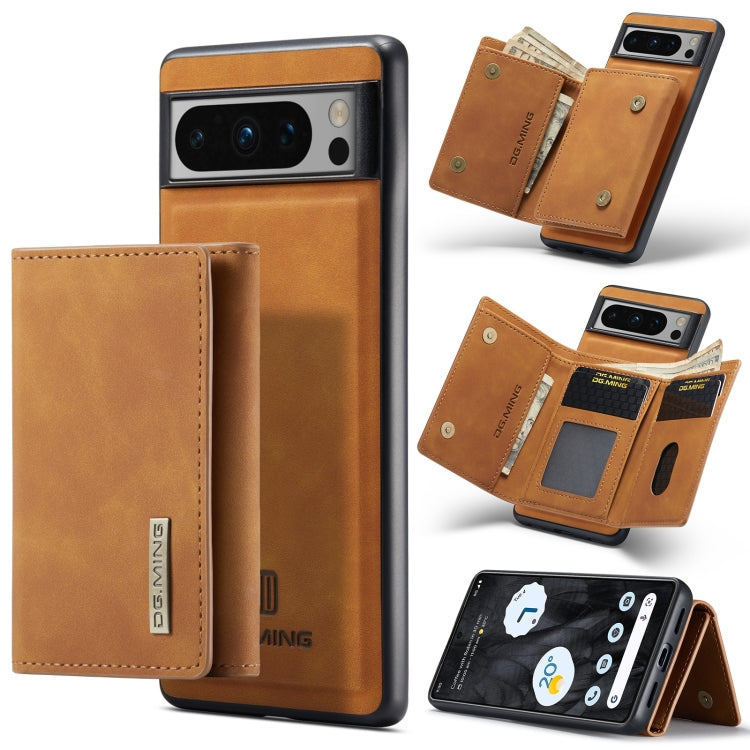 DG.MING M1 Series 3-Fold Multi Card Wallet + custodia magnetica per telefono, For Google Pixel 9 / 9 Pro, For Google Pixel 8a, For Google Pixel 8 Pro, For Google Pixel 8