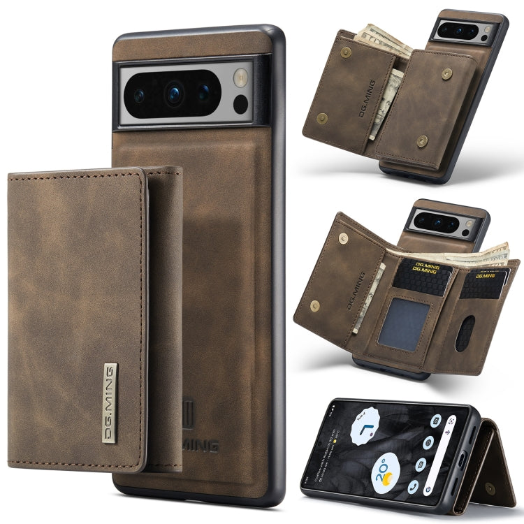 DG.MING M1 Series 3-Fold Multi Card Wallet + custodia magnetica per telefono, For Google Pixel 9 / 9 Pro, For Google Pixel 8a, For Google Pixel 8 Pro, For Google Pixel 8