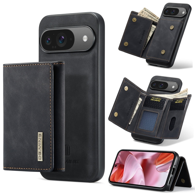 DG.MING M1 Series 3-Fold Multi Card Wallet + custodia magnetica per telefono, For Google Pixel 9 / 9 Pro, For Google Pixel 8a, For Google Pixel 8 Pro, For Google Pixel 8