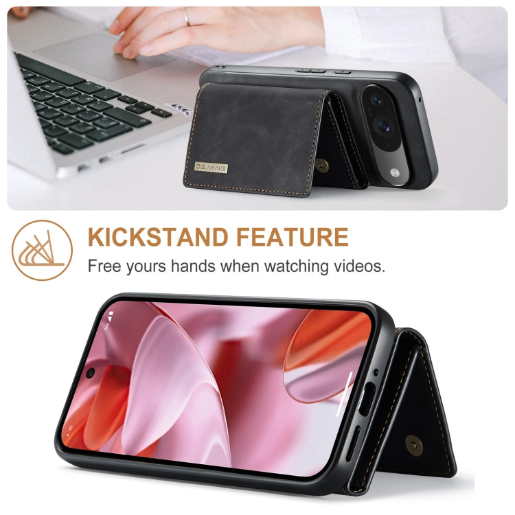 DG.MING M1 Series 3-Fold Multi Card Wallet + custodia magnetica per telefono, For Google Pixel 9 / 9 Pro, For Google Pixel 8a, For Google Pixel 8 Pro, For Google Pixel 8