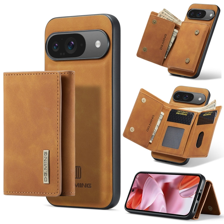 DG.MING M1 Series 3-Fold Multi Card Wallet + custodia magnetica per telefono, For Google Pixel 9 / 9 Pro, For Google Pixel 8a, For Google Pixel 8 Pro, For Google Pixel 8