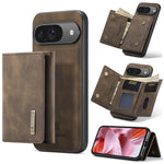 DG.MING M1 Series 3-Fold Multi Card Wallet + custodia magnetica per telefono, For Google Pixel 9 / 9 Pro, For Google Pixel 8a, For Google Pixel 8 Pro, For Google Pixel 8