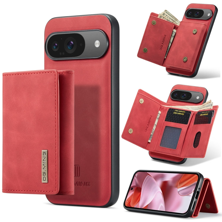 DG.MING M1 Series 3-Fold Multi Card Wallet + custodia magnetica per telefono, For Google Pixel 9 / 9 Pro, For Google Pixel 8a, For Google Pixel 8 Pro, For Google Pixel 8