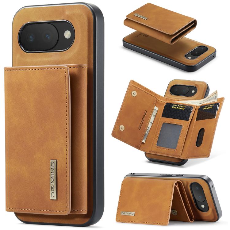 DG.MING M1 Series 3-Fold Multi Card Wallet + custodia magnetica per telefono, For Google Pixel 11 Pro XL, For Google Pixel 11, For Google Pixel 11 Pro, For Google Pixel 10a