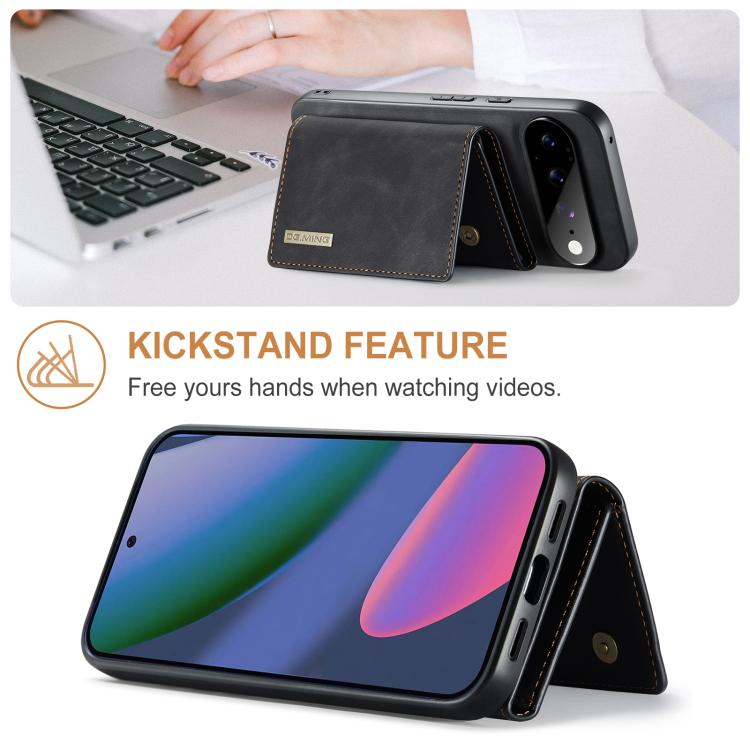 DG.MING M1 Series 3-Fold Multi Card Wallet + custodia magnetica per telefono, For Google Pixel 11 Pro XL, For Google Pixel 11, For Google Pixel 11 Pro, For Google Pixel 10a