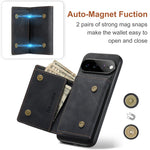 DG.MING M1 Series 3-Fold Multi Card Wallet + custodia magnetica per telefono, For Google Pixel 11 Pro XL, For Google Pixel 11, For Google Pixel 11 Pro, For Google Pixel 10a