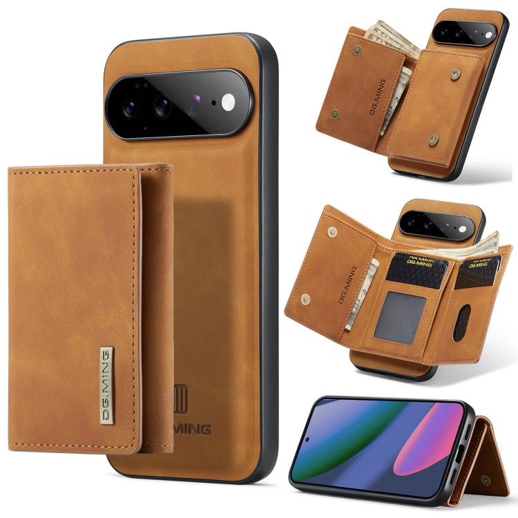 DG.MING M1 Series 3-Fold Multi Card Wallet + custodia magnetica per telefono, For Google Pixel 11 Pro XL, For Google Pixel 11, For Google Pixel 11 Pro, For Google Pixel 10a