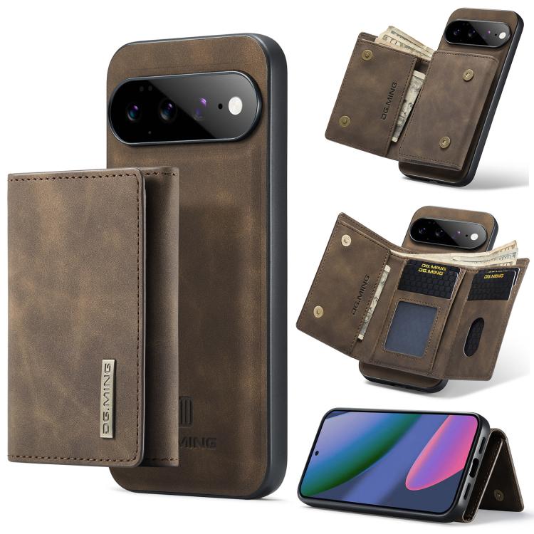 DG.MING M1 Series 3-Fold Multi Card Wallet + custodia magnetica per telefono, For Google Pixel 11 Pro XL, For Google Pixel 11, For Google Pixel 11 Pro, For Google Pixel 10a