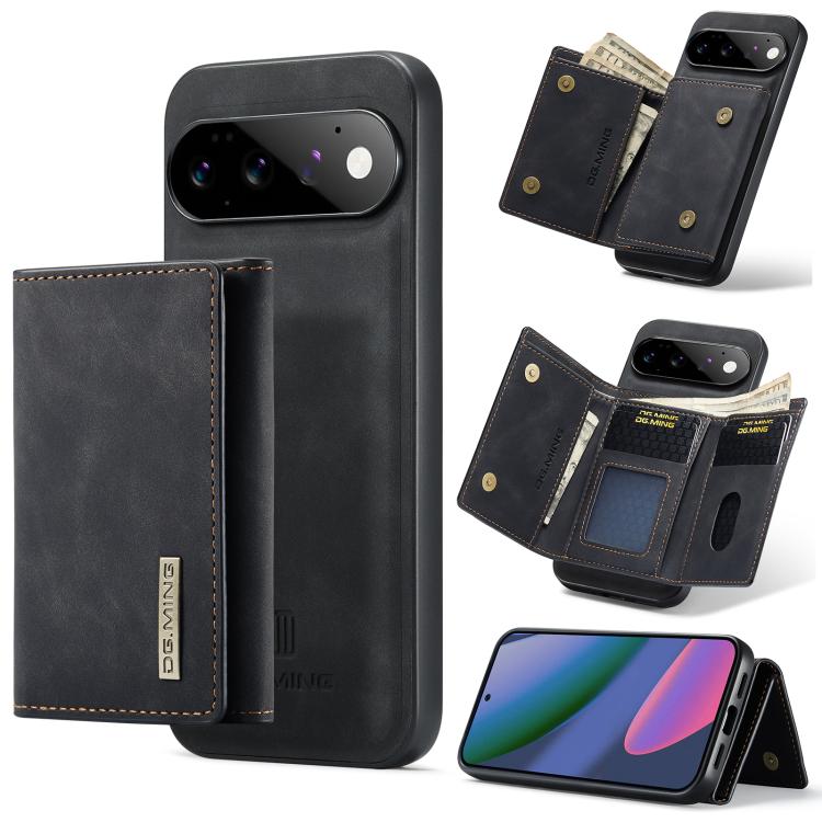 DG.MING M1 Series 3-Fold Multi Card Wallet + custodia magnetica per telefono, For Google Pixel 11 Pro XL, For Google Pixel 11, For Google Pixel 11 Pro, For Google Pixel 10a