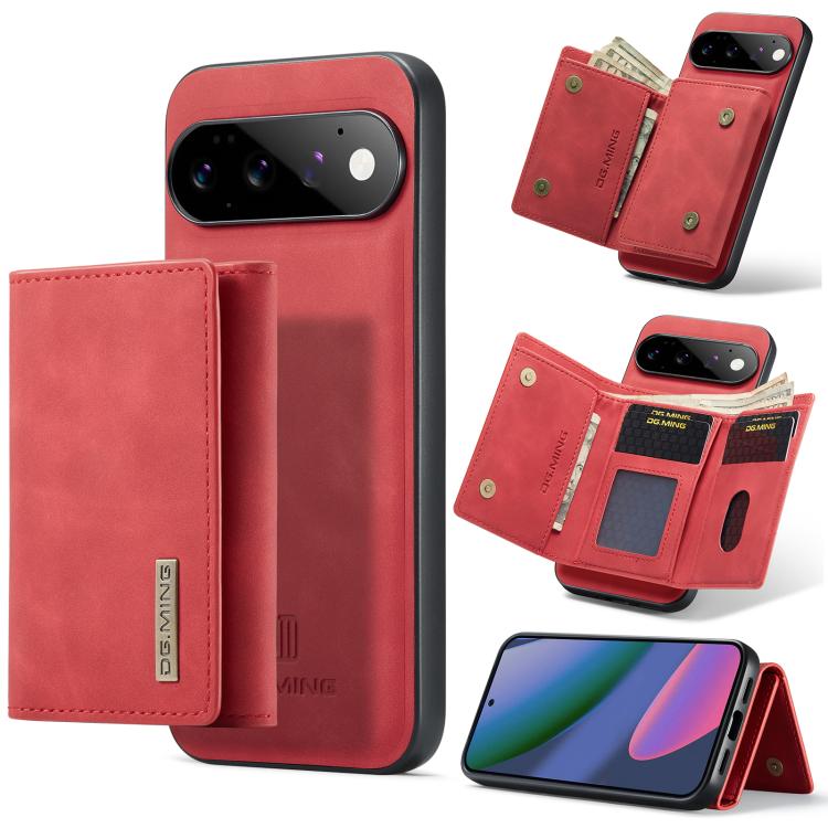 DG.MING M1 Series 3-Fold Multi Card Wallet + custodia magnetica per telefono, For Google Pixel 11 Pro XL, For Google Pixel 11, For Google Pixel 11 Pro, For Google Pixel 10a