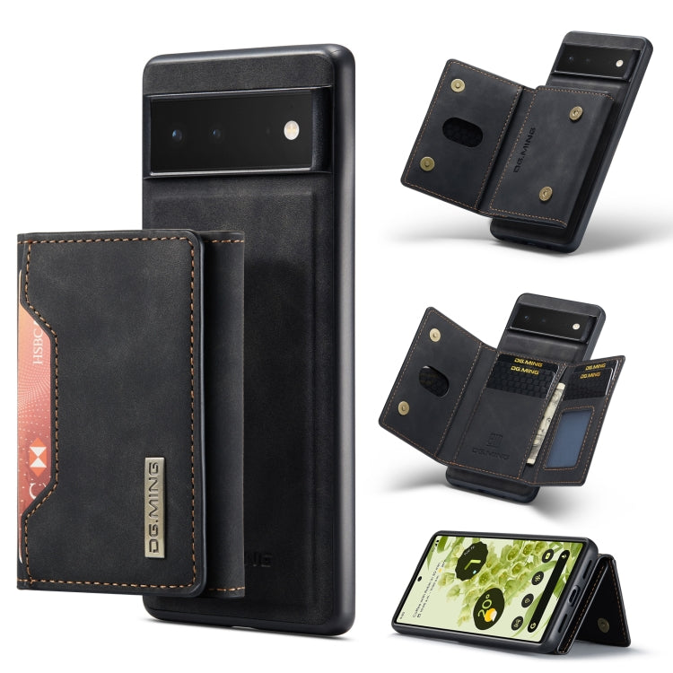 DG.MING M2 Series 3-Fold Multi Card Bag + custodia magnetica per telefono, For Google Pixel 9 / 9 Pro, For Google Pixel 8a, For Google Pixel 7a, For Google Pixel 6