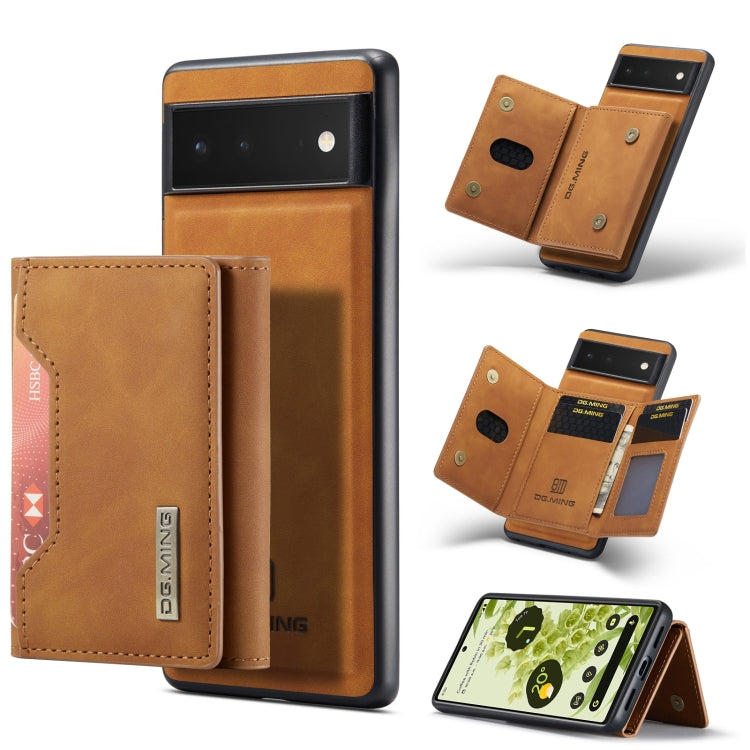 DG.MING M2 Series 3-Fold Multi Card Bag + custodia magnetica per telefono, For Google Pixel 9 / 9 Pro, For Google Pixel 8a, For Google Pixel 7a, For Google Pixel 6