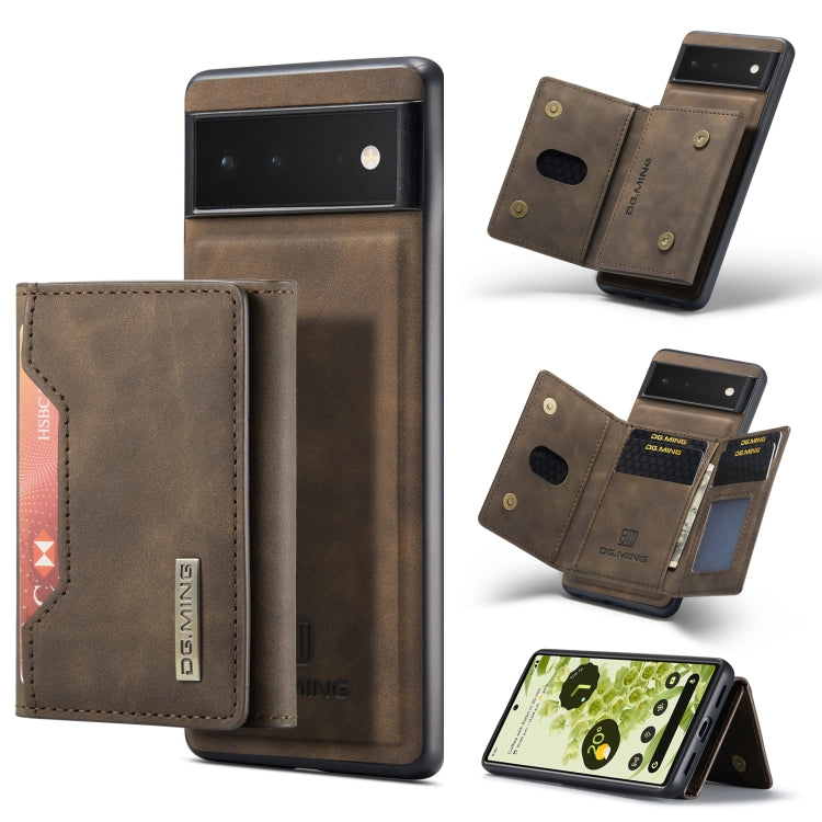DG.MING M2 Series 3-Fold Multi Card Bag + custodia magnetica per telefono, For Google Pixel 9 / 9 Pro, For Google Pixel 8a, For Google Pixel 7a, For Google Pixel 6