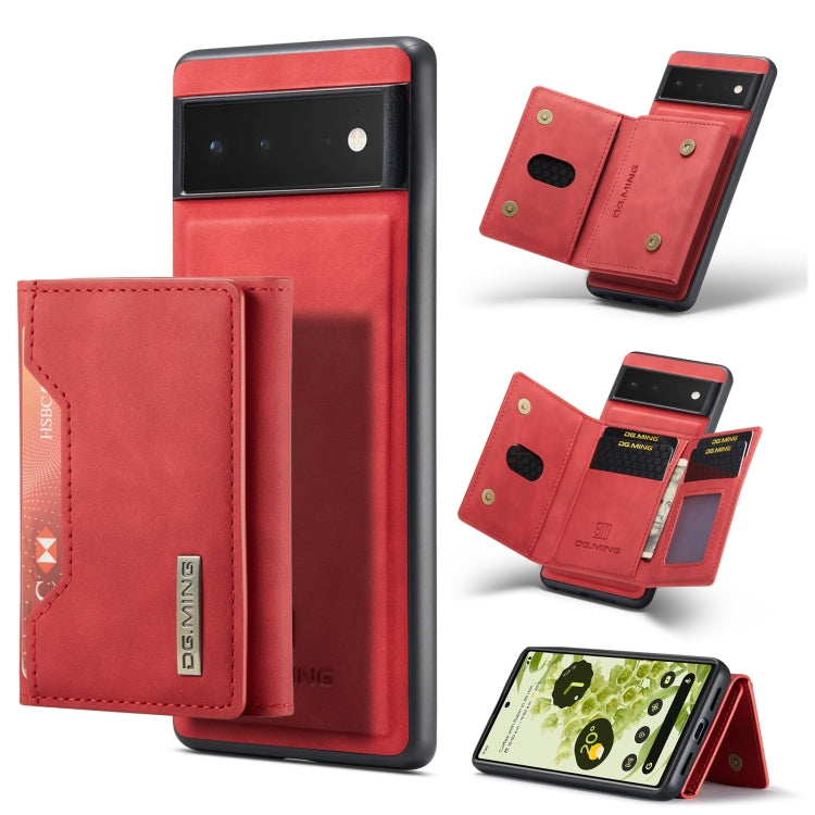DG.MING M2 Series 3-Fold Multi Card Bag + custodia magnetica per telefono, For Google Pixel 9 / 9 Pro, For Google Pixel 8a, For Google Pixel 7a, For Google Pixel 6