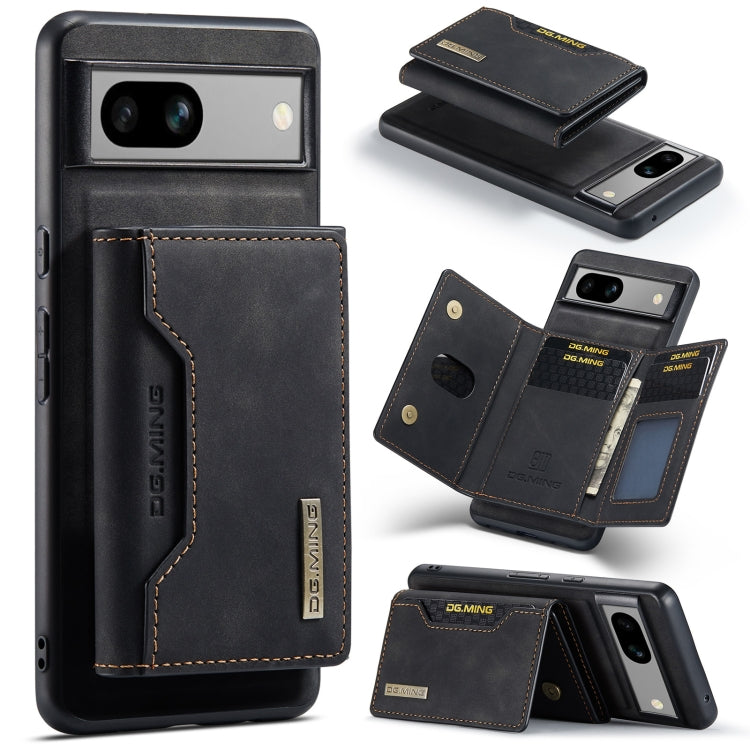 DG.MING M2 Series 3-Fold Multi Card Bag + custodia magnetica per telefono, For Google Pixel 9 / 9 Pro, For Google Pixel 8a, For Google Pixel 7a, For Google Pixel 6