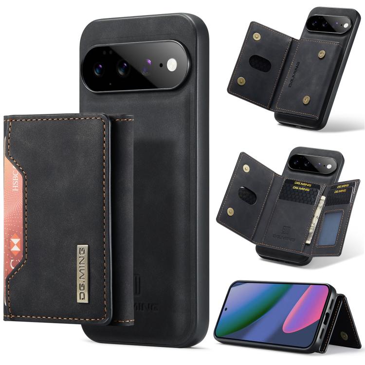 DG.MING M2 Series 3-Fold Multi Card Bag + custodia magnetica per telefono, For Google Pixel 11 Pro XL, For Google Pixel 11, For Google Pixel 11 Pro, For Google Pixel 10a