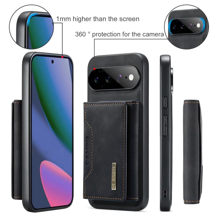 DG.MING M2 Series 3-Fold Multi Card Bag + custodia magnetica per telefono, For Google Pixel 11 Pro XL, For Google Pixel 11, For Google Pixel 11 Pro, For Google Pixel 10a