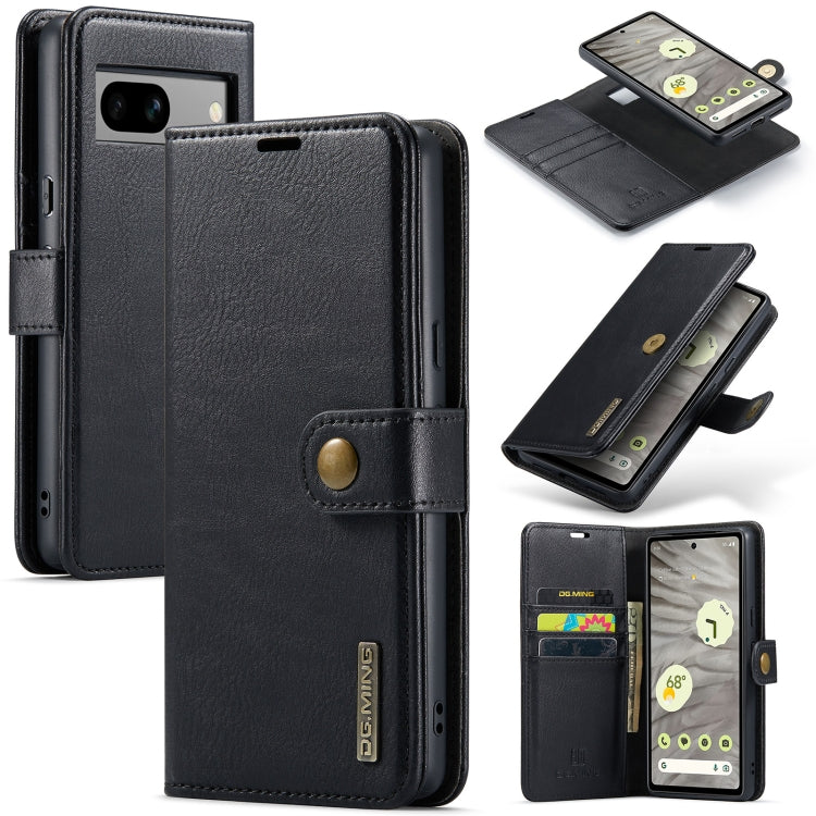 Custodia per telefono in pelle magnetica staccabile con struttura Crazy Horse DG.MING, For Google Pixel 10 Pro XL, For Google Pixel 10 / 10 Pro, For Google Pixel 9a, For Google Pixel 8a