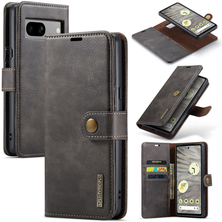 Custodia per telefono in pelle magnetica staccabile con struttura Crazy Horse DG.MING, For Google Pixel 10 Pro XL, For Google Pixel 10 / 10 Pro, For Google Pixel 9a, For Google Pixel 8a