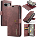 Custodia per telefono in pelle magnetica staccabile con struttura Crazy Horse DG.MING, For Google Pixel 10 Pro XL, For Google Pixel 10 / 10 Pro, For Google Pixel 9a, For Google Pixel 8a