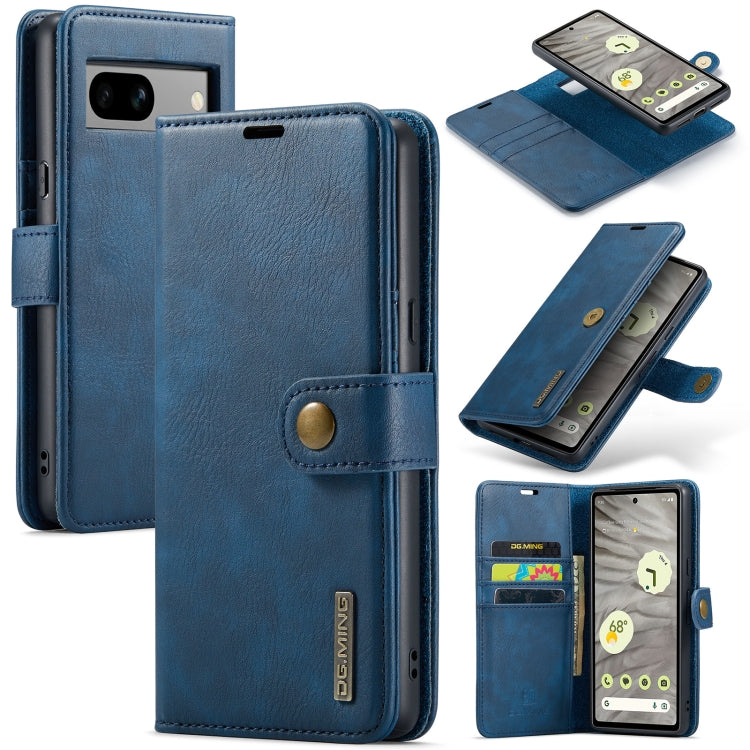 Custodia per telefono in pelle magnetica staccabile con struttura Crazy Horse DG.MING, For Google Pixel 10 Pro XL, For Google Pixel 10 / 10 Pro, For Google Pixel 9a, For Google Pixel 8a