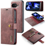 Custodia per telefono in pelle magnetica staccabile con struttura Crazy Horse DG.MING, For Google Pixel 10 Pro XL, For Google Pixel 10 / 10 Pro, For Google Pixel 9a, For Google Pixel 8a