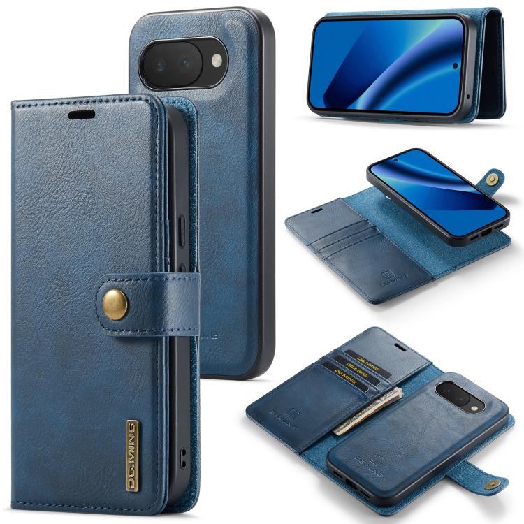 Custodia per telefono in pelle magnetica staccabile con struttura Crazy Horse DG.MING, For Google Pixel 11 Pro XL, For Google Pixel 11, For Google Pixel 11 Pro, For Google Pixel 10a