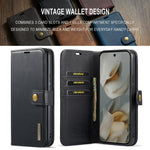 Custodia per telefono in pelle magnetica staccabile con struttura Crazy Horse DG.MING, For Google Pixel 10 Pro XL, For Google Pixel 10 / 10 Pro, For Google Pixel 9a, For Google Pixel 8a