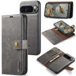 Custodia per telefono in pelle magnetica staccabile con struttura Crazy Horse DG.MING, For Google Pixel 10 Pro XL, For Google Pixel 10 / 10 Pro, For Google Pixel 9a, For Google Pixel 8a