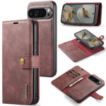 Custodia per telefono in pelle magnetica staccabile con struttura Crazy Horse DG.MING, For Google Pixel 10 Pro XL, For Google Pixel 10 / 10 Pro, For Google Pixel 9a, For Google Pixel 8a