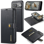 Custodia per telefono in pelle magnetica staccabile con struttura Crazy Horse DG.MING, For Google Pixel 10 Pro XL, For Google Pixel 10 / 10 Pro, For Google Pixel 9a, For Google Pixel 8a