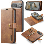 Custodia per telefono in pelle magnetica staccabile con struttura Crazy Horse DG.MING, For Google Pixel 10 Pro XL, For Google Pixel 10 / 10 Pro, For Google Pixel 9a, For Google Pixel 8a