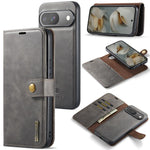 Custodia per telefono in pelle magnetica staccabile con struttura Crazy Horse DG.MING, For Google Pixel 10 Pro XL, For Google Pixel 10 / 10 Pro, For Google Pixel 9a, For Google Pixel 8a