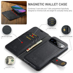 Custodia per telefono in pelle magnetica staccabile con struttura Crazy Horse DG.MING, For Google Pixel 11 Pro XL, For Google Pixel 11, For Google Pixel 11 Pro, For Google Pixel 10a