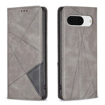 Custodia per telefono in pelle magnetica con trama a rombo, For Google Pixel 8 Pro, For Google Pixel 8