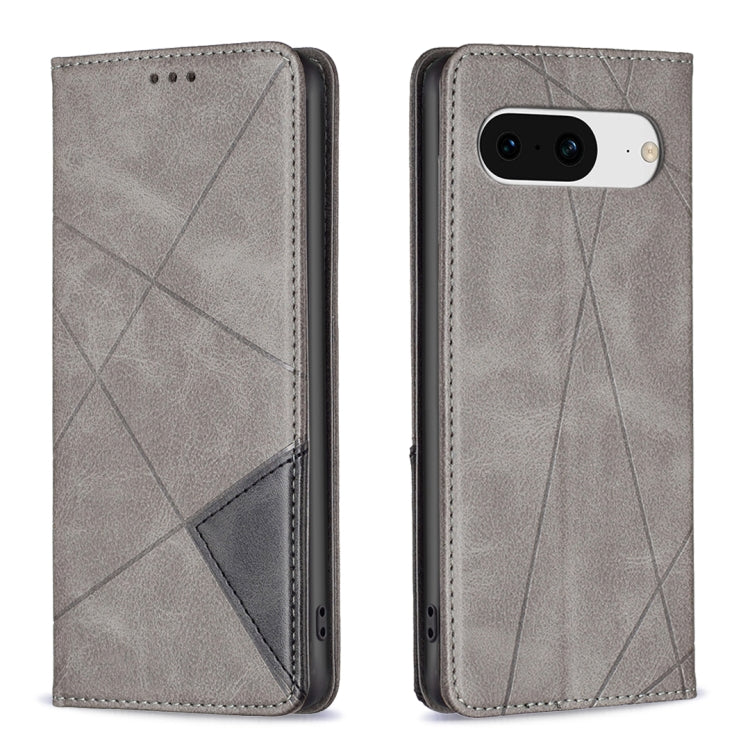 Custodia per telefono in pelle magnetica con trama a rombo, For Google Pixel 8 Pro, For Google Pixel 8