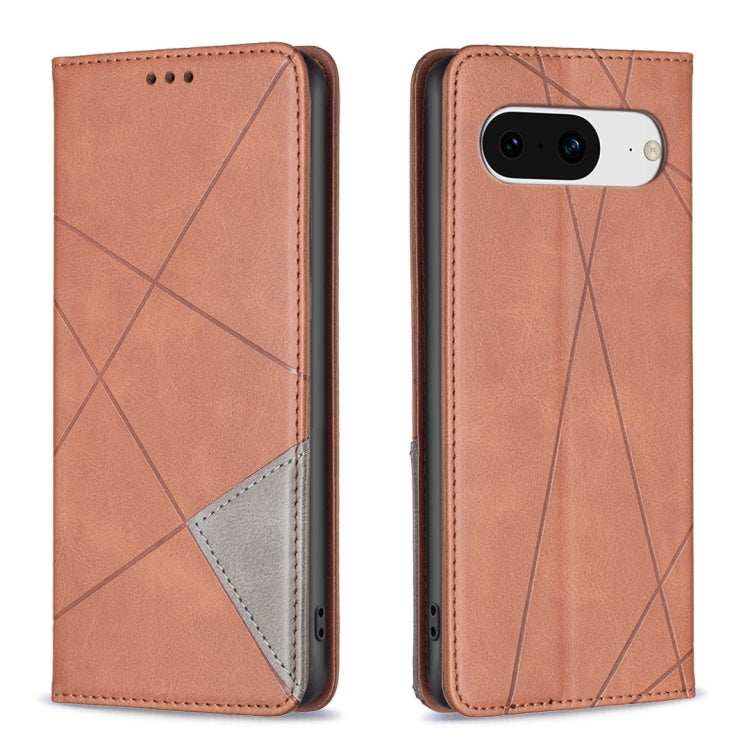 Custodia per telefono in pelle magnetica con trama a rombo, For Google Pixel 8 Pro, For Google Pixel 8
