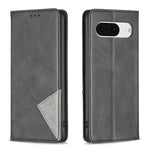 Custodia per telefono in pelle magnetica con trama a rombo, For Google Pixel 8 Pro, For Google Pixel 8