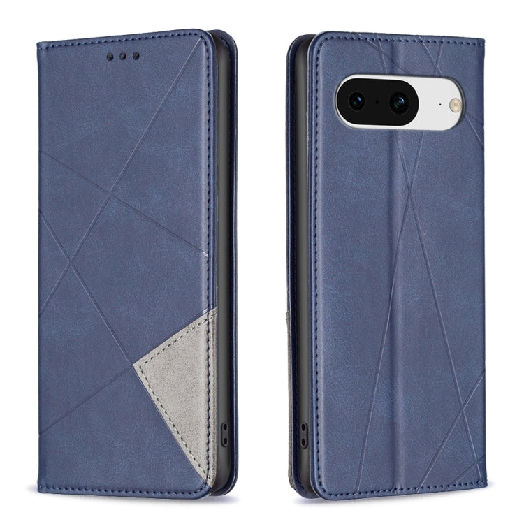 Custodia per telefono in pelle magnetica con trama a rombo, For Google Pixel 8 Pro, For Google Pixel 8