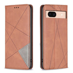 Custodia per telefono in pelle magnetica con trama a rombo, For Google Pixel 11a, For Google Pixel 11 / 11 Pro, For Google Pixel 10a, For Google Pixel 8a