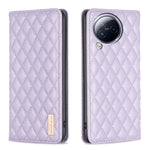 Custodia per telefono a conchiglia in pelle magnetica Diamond Lattice, For Xiaomi Redmi 12 4G, For Xiaomi Poco F5 5G / Redmi Note 12 Turbo, For Xiaomi Redmi Note 12S 4G / Note 11, For Xiaomi Civi 3 5G
