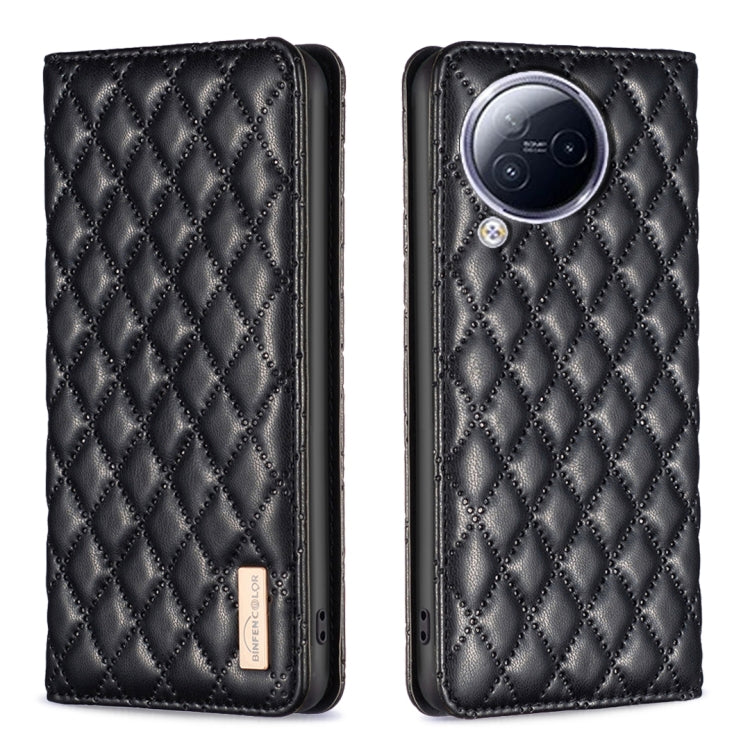 Custodia per telefono a conchiglia in pelle magnetica Diamond Lattice, For Xiaomi Redmi 12 4G, For Xiaomi Poco F5 5G / Redmi Note 12 Turbo, For Xiaomi Redmi Note 12S 4G / Note 11, For Xiaomi Civi 3 5G