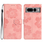 Custodia per cellulare in pelle con motivo floreale in rilievo, For Google Pixel 8, For Google Pixel 8 Pro, For Google Pixel 7, For Google Pixel 7 Pro