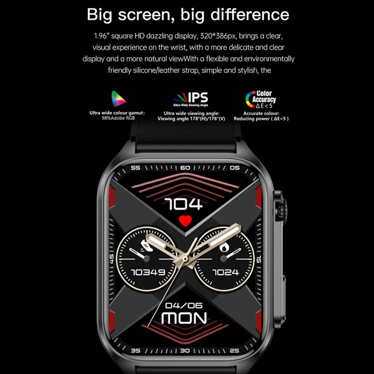 Smartwatch TK12 1,96 pollici IP67 con ECG e Bluetooth