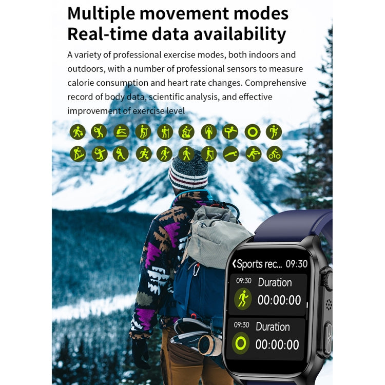 Smartwatch TK12 1,96 pollici IP67 con ECG e Bluetooth