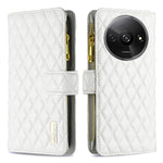 Custodia per telefono a conchiglia in pelle con portafoglio con cerniera Diamond Lattice, For Xiaomi Redmi Note 13 Pro 4G Global, For Xiaomi Poco M6 Pro 4G, For Xiaomi Redmi A3, For Xiaomi Redmi Note 13 4G Global
