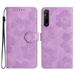 Custodia per cellulare in pelle con motivo floreale per Sony Xperia 10 VII