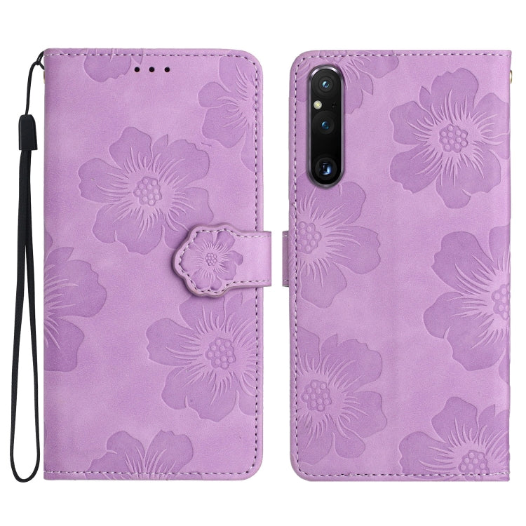 Custodia per cellulare in pelle con motivo floreale per Sony Xperia 10 VII