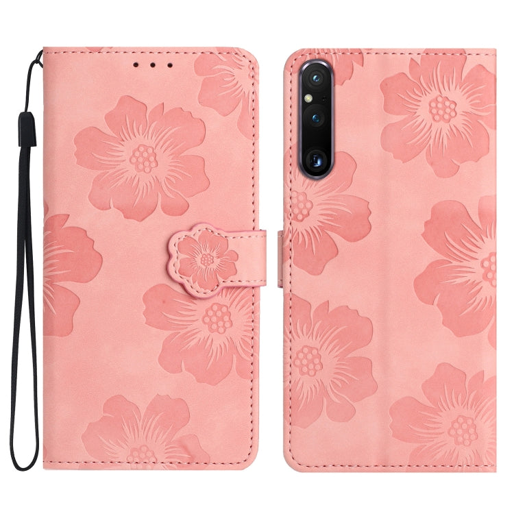 Custodia per cellulare in pelle con motivo floreale per Sony Xperia 10 VII