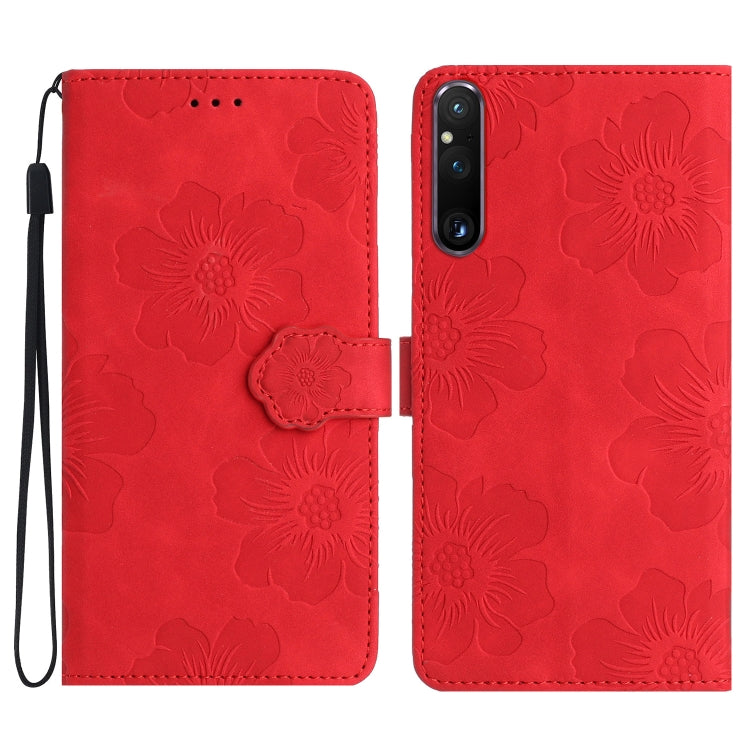 Custodia per cellulare in pelle con motivo floreale per Sony Xperia 10 VII